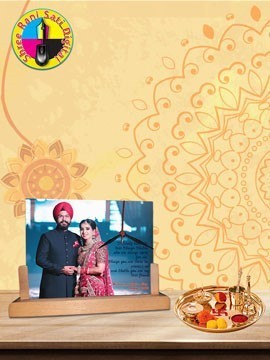 Personalised Photo Frame With Clock (HBC-86)